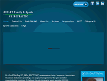 Tablet Screenshot of gelleychiropractic.com
